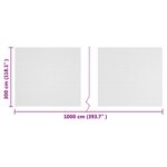 vidaXL Filet Anti-insectes Blanc 3 x 10 m HDPE