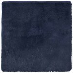vidaXL Tapis shaggy à poils longs NAVARRA bleu marine 200x200 cm