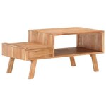 vidaXL Table basse 100x50x45 cm Bois d'acacia massif