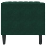 vidaXL Fauteuil Chesterfield vert foncé velours