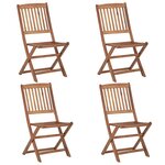 vidaXL Ensemble à manger de jardin 5 Pièces Bois d'acacia solide