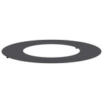 vidaXL Anneau Arbre Plat Noir Ø40/70 cm en Acier