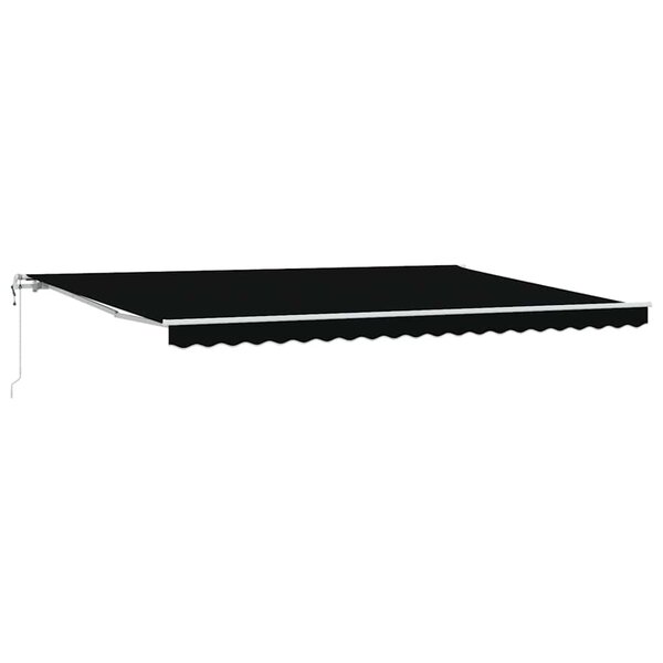 vidaXL Auvent Rétractable 500 × 350 cm Noir