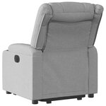 vidaXL Fauteuil inclinable Gris clair Tissu