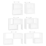 vidaXL Meuble TV Blanc 104x30x52 cm Bois d’ingénierie