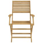 vidaXL Ensemble à manger de jardin 9 Pièces bois d'acacia solide