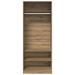 vidaXL Garde-robe chêne artisanal 80x50x200 cm bois d'ingénierie