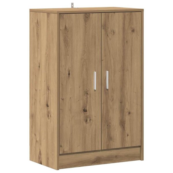 vidaXL Armoire à chaussures chêne artisanal bois d'ingénierie