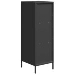 vidaXL Buffet haut noir 35x39x103 5 cm acier