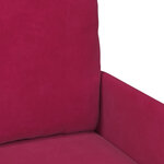 vidaXL Canapés avec coussin 110cm Bordeaux Contreplaqué
