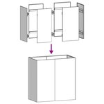 vidaXL Jardinière 80x40x80 cm acier inoxydable