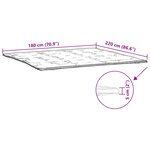 vidaXL Protège-matelas blanc 180x220 cm