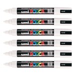 Marqueur pointe conique moyenne pc5m 1 8 - 2 5mm blanc x 12 POSCA
