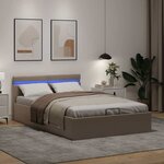 vidaXL Cadre de lit à rangement hydraulique sans matelas 140x200 cm