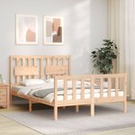 vidaXL Cadre de lit sans matelas 120x200 cm bois de pin massif