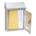 Boîte aux Lettres Acier Inoxydable  Smart E5727  Fente Arrière  Anticorrosion  Inox