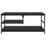 vidaXL Table basse Chêne noir 90 x 49 x 40 cm Bois d'ingénierie