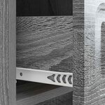 vidaXL Cabinet de chevet Sonoma gris 43 x 41 x 63 5 cm