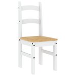 vidaXL Chaises à manger lot de 2 blanc 40x46x99 cm bois massif de pin