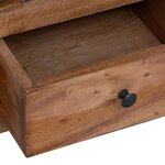 vidaXL Table de chevet Marron 41 x 30 x 50 cm Bois de Mahogany Massif