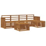 vidaXL Ensemble de canapés d'extérieur 6 pc Naturel
