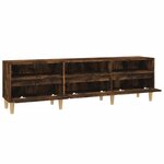 vidaXL Meuble TV chêne fumé 150x30x44 5 cm bois d'ingénierie