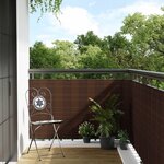 vidaXL Paravent de balcon brun et noir 300x80 cm résine tressée