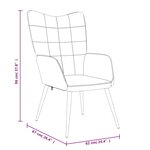 vidaXL Chaise de relaxation avec tabouret Noir Tissu
