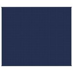 vidaXL Couverture lestée Bleu 220x260 cm 11 kg Tissu