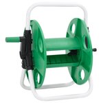 vidaXL Enrouleur de tuyau vert sur pied pour tuyau de 45 m 1/2" acier