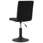 vidaXL Chaises pivotantes à manger lot de 4 noir velours