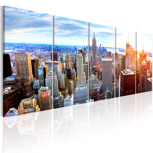 Tableau - new york: sunrise l x h en cm 225x90