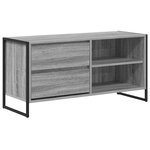 vidaXL Meuble TV Gris Sonoma 100 x 36 x 49 5 cm Bois d'ingénierie