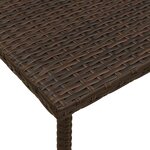 VidaXL Table basse de jardin rectangulaire marron 60x40x37 cm rotin