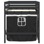 vidaXL Lit mezzanine enfants avec rideaux sans matelas 90x190 cm