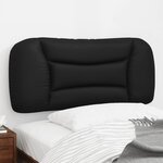 vidaXL Coussin de tête de lit noir 90 cm similicuir