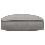 vidaXL Coussin Pallet pour siège Gris 50x50x12 cm en tissu Oxford