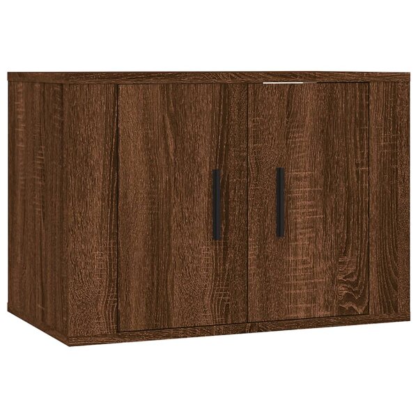 vidaXL Meuble TV mural Chêne marron 57x34 5x40 cm