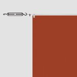vidaXL Auvent vertical Terre cuite 180x600 cm Tissu oxford
