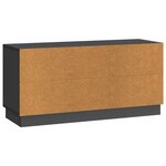 vidaXL Meuble TV Noir 99 x 34 5 x 47 cm Bois d'ingénierie