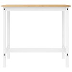 vidaXL Ensemble de bar 3 Pièces Blanc Bois de pin massif