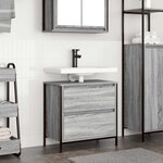 vidaXL Meuble de salle de bain avec lavabo et tiroirs 60x34 5x60 cm