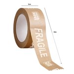 Pack and Move - Lot 6 rouleaux ruban adhésif kraft "fragile" pour emballage et déménagement - 50 m - Qualité Premium