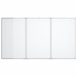 Tableau magnétique panneau écriture école maison bureau pliable 120 x 100 x 1 7 cm aluminium 02_0045517