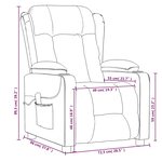 vidaXL Fauteuil de massage Rouge bordeaux Tissu