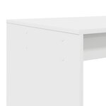 vidaXL Bureau avec étagère Blanc 108 x 55 x 103 5 cm Bois d'ingénierie