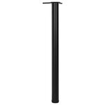 vidaXL 4 pieds de table réglables en hauteur 870 mm Noir