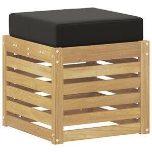 vidaXL Banc de Jardin Bois d'Acacia Massif Blanc