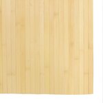 vidaXL Tapis rectangulaire naturel clair 80x100 cm bambou
