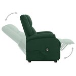 vidaXL Fauteuil Vert foncé Tissu